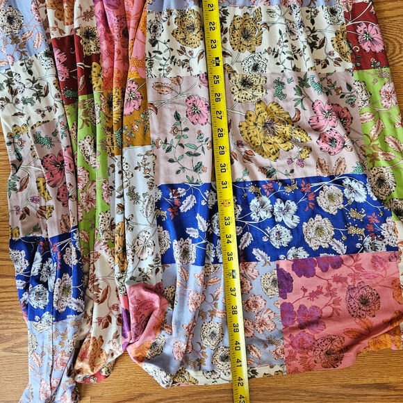 Johnny Was Cosmo Easy Fit Tea Length Sleeveless Floral Patchwork Boho Dress 3X - Picture 6 of 8